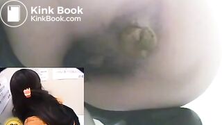 Japanese Girl Shitting in Toilet