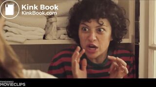 Girl poops in pan scene