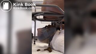 Mistress Filiz shitting mouth on chair