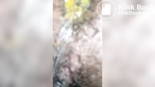 ebony wipe creasy discharge after a shit