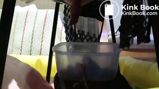 Spanish girls shit on toilet slave