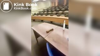 Teacher shits in classroom