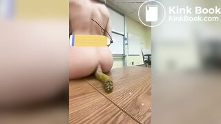 Teacher shits in classroom