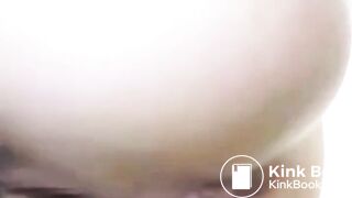 BEAUTIFUL FEMALE ASS RELEASES FECES INTO THE TOILET