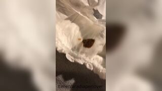 TAKING LAXATIVES IN A DIAPER