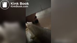 A voyeur catches her poop