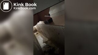 A voyeur catches her poop