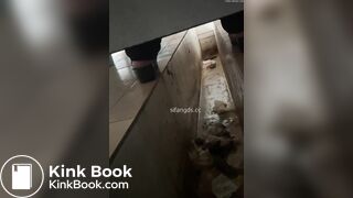 A voyeur catches her poop