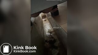 A voyeur catches her poop