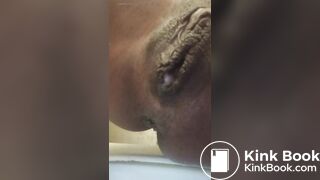 B.E. both holes stretch 1 shitty 1 creamy both nasty!