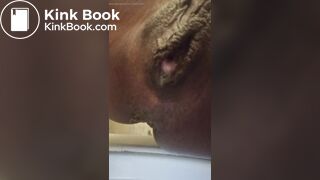 B.E. both holes stretch 1 shitty 1 creamy both nasty!