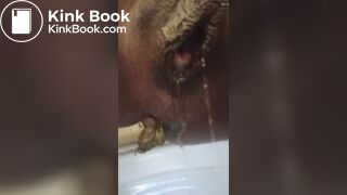 B.E. both holes stretch 1 shitty 1 creamy both nasty!