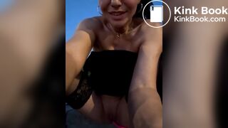 Woman squirt and poops