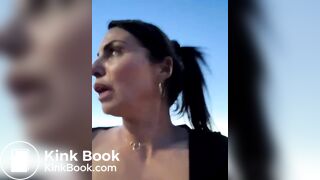 Woman squirt and poops