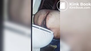Fat ass shitting - video 7