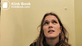 Girl wakes up and has to take a poop