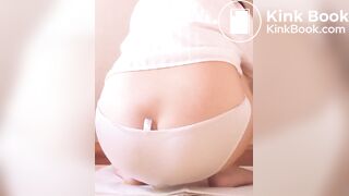 Huge white japanese panty poop