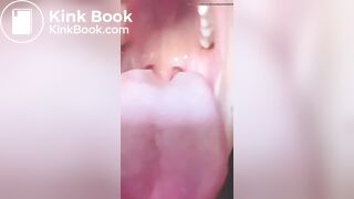 Cute girl eats her own shit