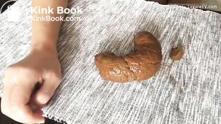 shit on her table