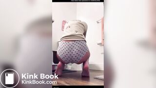 Cute Girl Pooping in Panties