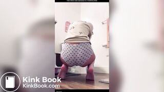 Cute Girl Pooping in Panties