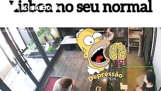 Woman takes a shit inside restaurant