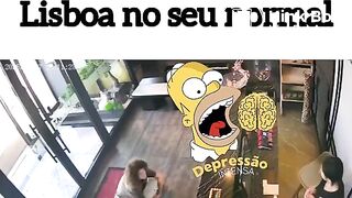 Woman takes a shit inside restaurant