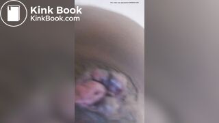 Older Black Lady Straining