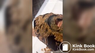 Slave struggles with MASSIVE load