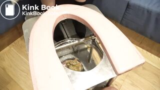 Japanese Human toilet slave ... funnel chair feeding