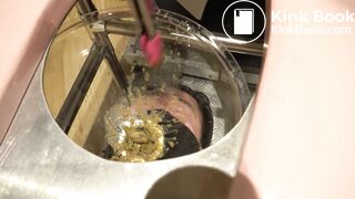 Japanese Human toilet slave ... funnel chair feeding