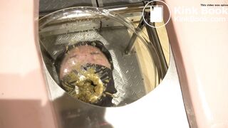 Japanese Human toilet slave ... funnel chair feeding