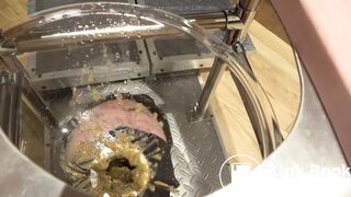 Japanese Human toilet slave ... funnel chair feeding