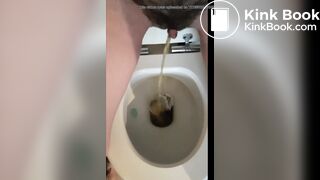 Panty poop and full release on the floor