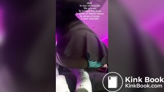 Ebony Blue Panty Poop & Sitting In It