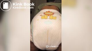 Big load in diaper girl