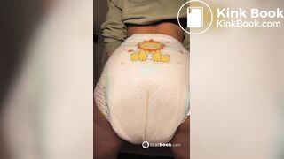 Big load in diaper girl