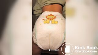 Big load in diaper girl