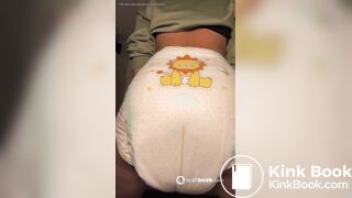 Big load in diaper girl