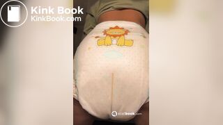 Big load in diaper girl