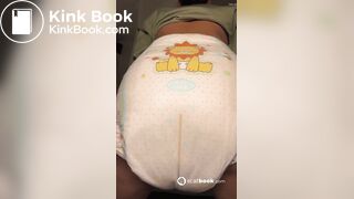 Big load in diaper girl
