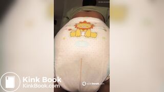 Big load in diaper girl
