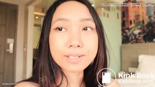 Asian Cutie Gets Some Sunshine Defecating