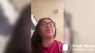 Girl Pushing for Poop and Farting