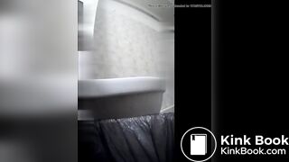 Woman diarhea public wc