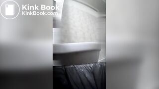 Woman diarhea public wc