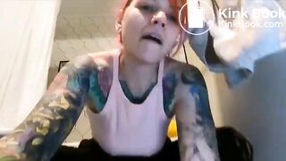 CnG Girl with red-colored hair shits - compilation