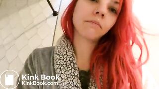 CnG Girl with red-colored hair shits - compilation