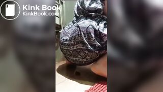 Girl pooping in shower - video 2