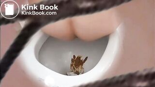 girl pooping in the Toilette - video 2